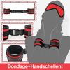 Bondage Gear Sex BDSM Kit Adult Handcuffs Restraint Straps Eye Mask Collars for Couples Sex Bondage Wrists Cuffs Couple Games