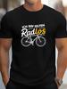 Unisexs Casual Bike Graphic Tee Ich Bin Selten Radlos Print Lightweight Crew Neck Short Sleeve TShirt for Summer Black with White Yellow Design