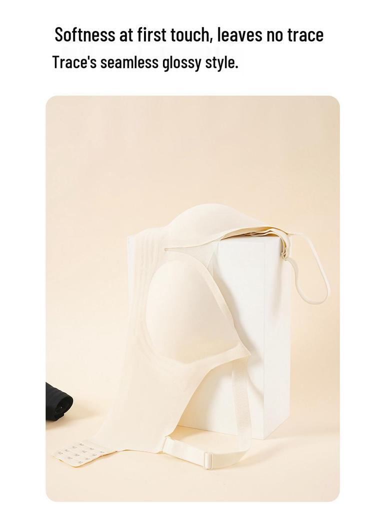 Seamless Plus Size Wire-Free Vest Bra with Hook & Eye Closure