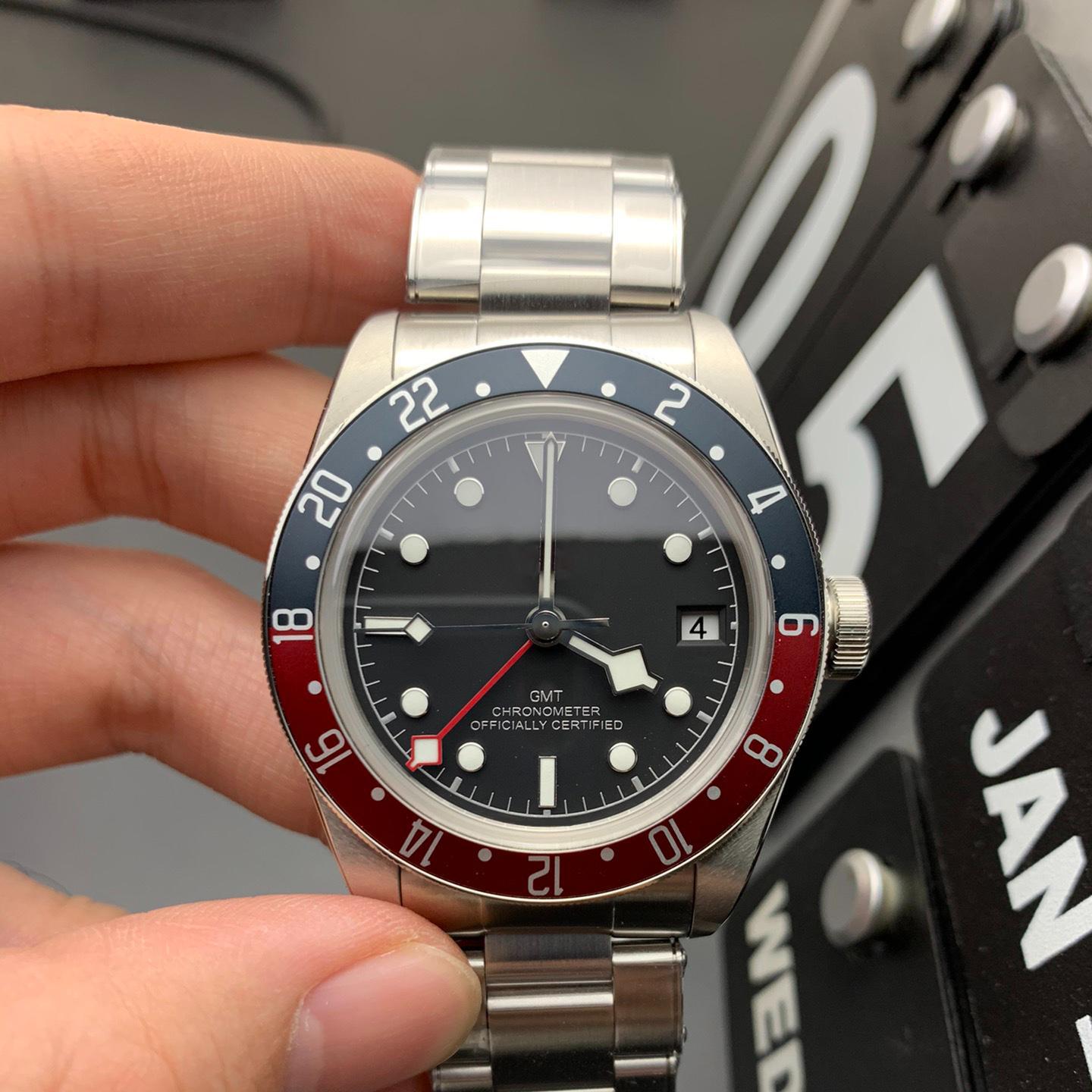 

Мужские часы TD Blue Red Cycle с высококачественным механизмом