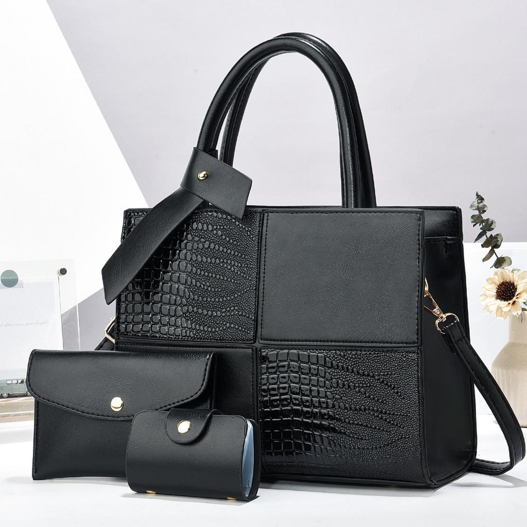 Fashionable Pu Handbag With Piping And Internal Pockets For Casual Outings