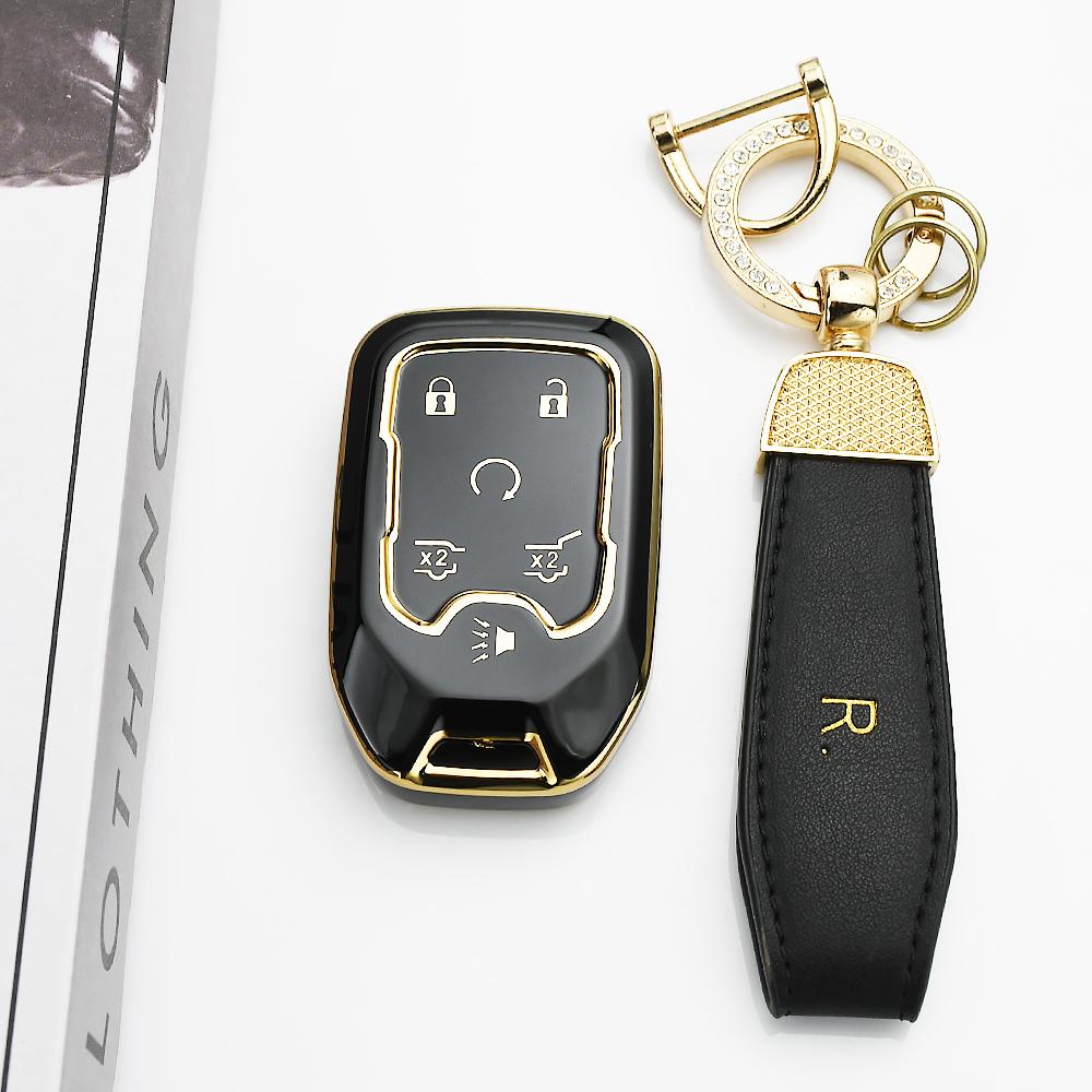 For Chevrolet Silverado Gmc Suburban Terrain Yukon Tahoe Sierra 6 Buttons Shell Car Key Cover Case Fob Smart Auto Accessories