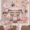 SWEETIE BEAR Boîte à Maquillage Coffret Cadeau Tout-en-Un Parfum Palette d'Ombres à Paupières Scintillantes Blush Lèvres Gelée Boîte Mystère 10 PIÈCES