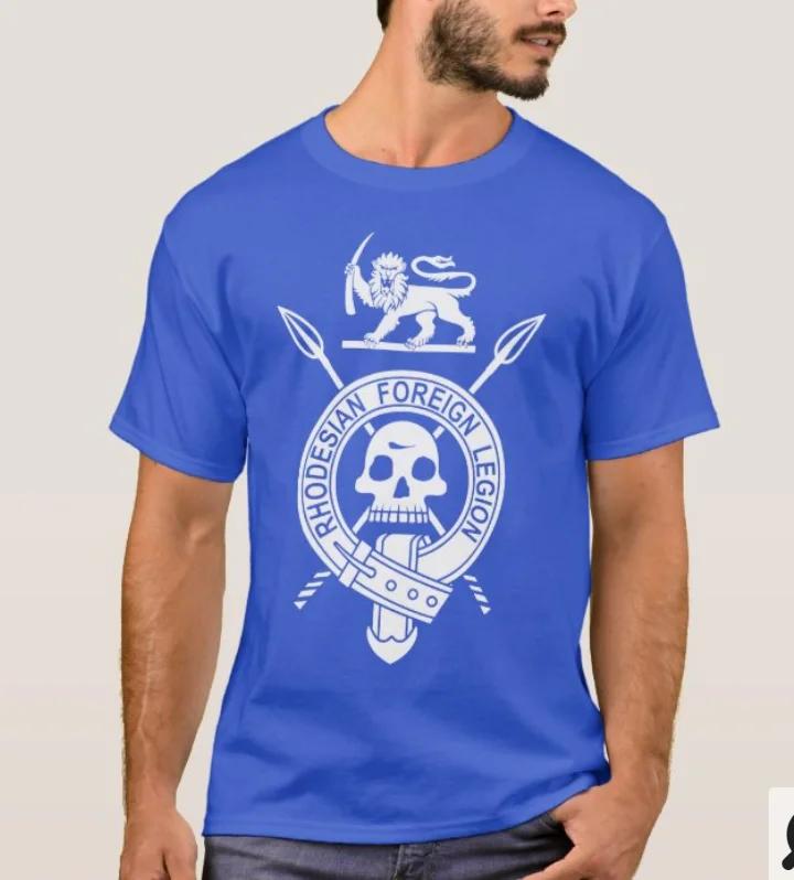 

Родезійський Іноземний Легіон Легка Піхота RLI Футболка Ветерана Нова 100% Бавовна Круглий Виріз Короткий Рукав Повсякденна Чоловіча Футболка Розмір S-3XL XXXXXL синій
