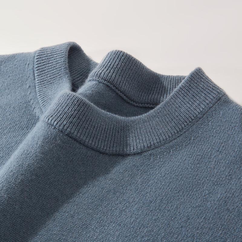 Shanshan Men's Pure Cashmere Round Neck Pullover Sweater