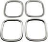 Stainless Steel Door Speaker Rings In Satin Silver for Nissan N-WGN JH3/JH4 [SPEAKER-070] (JH, H3, H4, 3, 4)