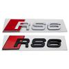 ABS Car Trunk Emblem Sticker for S Sline RS6 RS8 S3 S4 S5 S6 S8 RS3 RS4 RS5 Logo SQ3 SQ7 A3 A5 A8 Rear Tail Badge Accessories