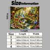 Fairyland Wonderland Wall Tapestry Aesthetic Wall Hanging Printed Fabric Blanket Decorative Tapestries for Bedroom Living Room Home Decor