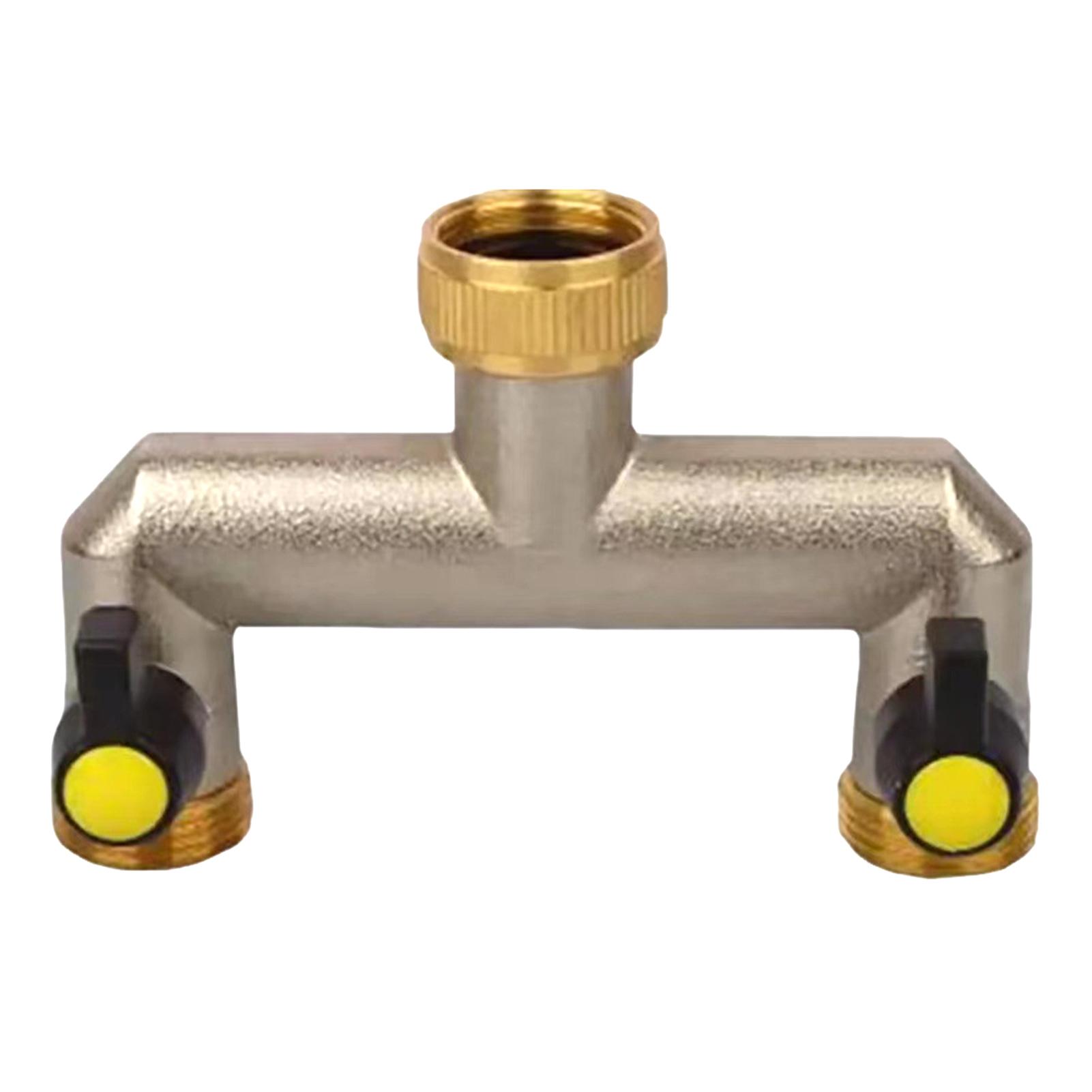 

3/4 Inch 2 Way Hose Splitter Zinc Alloy Garden Hose Splitter Rustproof Hose Connector Splitter For Outdoor Gardening Lawn Care