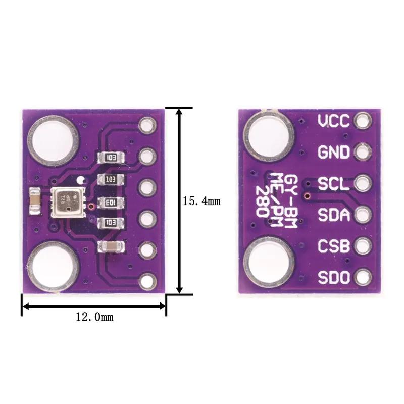 3'ü 1 Arada BME280 3.3V BMP280 5V Dijital Barometrik Basınç Rakım Sensörü I2C/SPI Yüksek Hassasiyetli Nem Sıcaklık Modülü