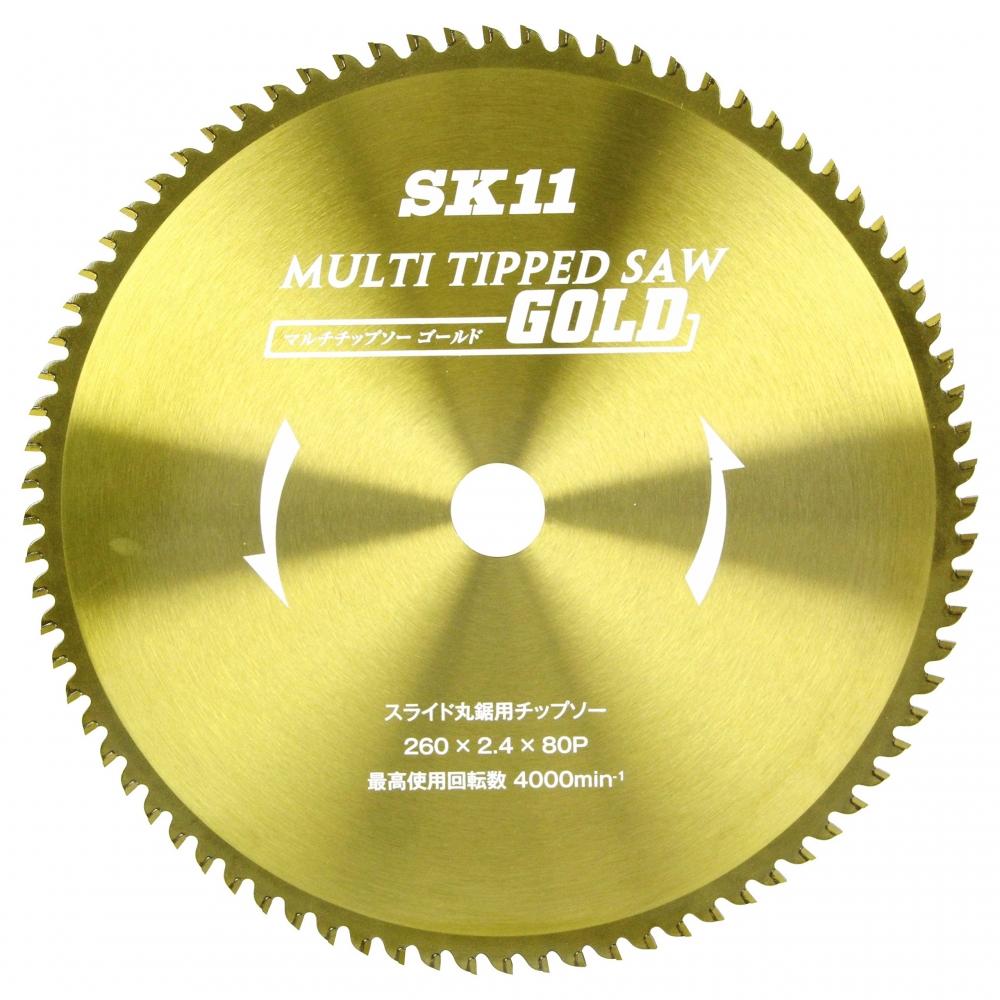 

Пила для резки стружки SK11 MULTI GOLD для дисковой пилы 260 мм 260×80P