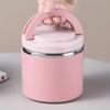 Portable Stainless Steel Breakfast Cup Soup Bowl Thermal Storage Container Sealed Bento Box With Handle