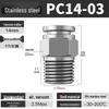 Stainless Steel Pneumatic Air Hose Quick Connect Elbow PC4-01/PL6/8/10/12 Connector