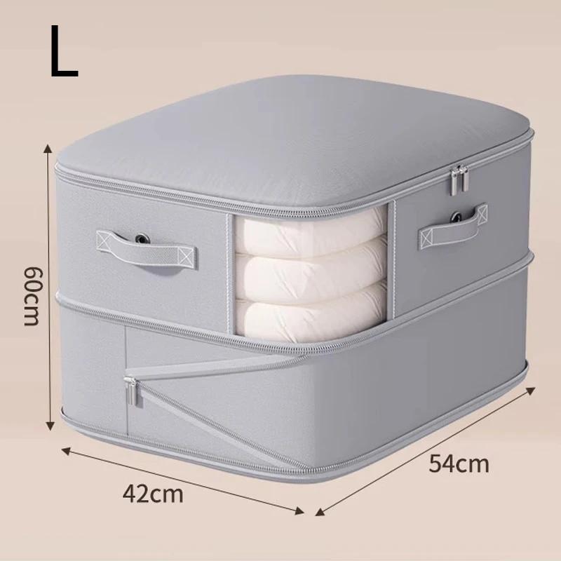 Large Capacity Vacuum Compression Storage Bag Transparent Storage Bag with Zipper Organizer Ideal Choice for Clothes and Bedding