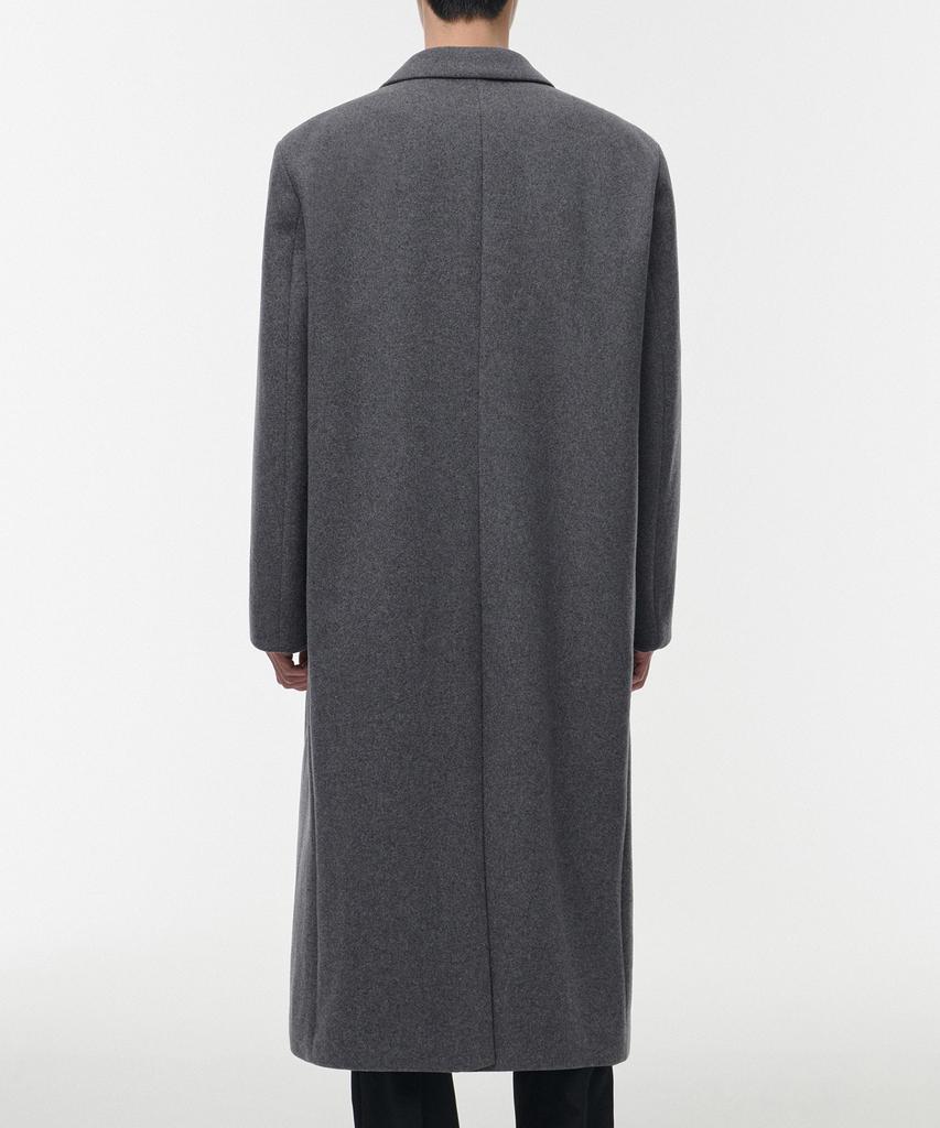 Musinsa Standard Wool Blend Big Daddy Single Maxi Coat [Medium Grey]