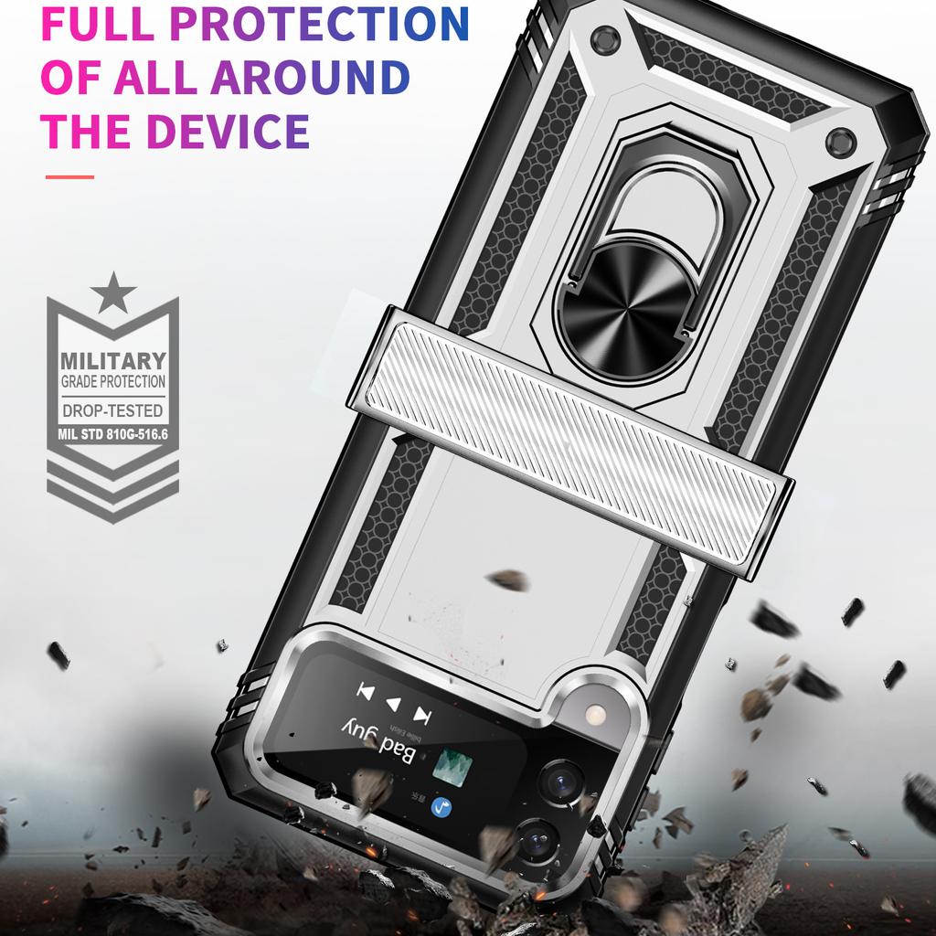 Magnetische Mode Ring Halter Telefon Fall Für Samsung Galaxy Z Flip4 Flip 4 5g Flip3 Flip 3 Zflip4 Fall schutz Abdeckung