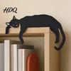 Festive Door Decor 3D Printed Sleeping Cat Top Decor Lazy Kitten Silhouette Ornament Self-Adhesive Cartoon Animal for Frame Window Cabinet,