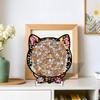 Colorful Wooden Cat Puzzle, Unique Animal Shape Jigsaw Puzzle For Home Decor, Fun Educational Toys XMAS Gifts Kids & Adults