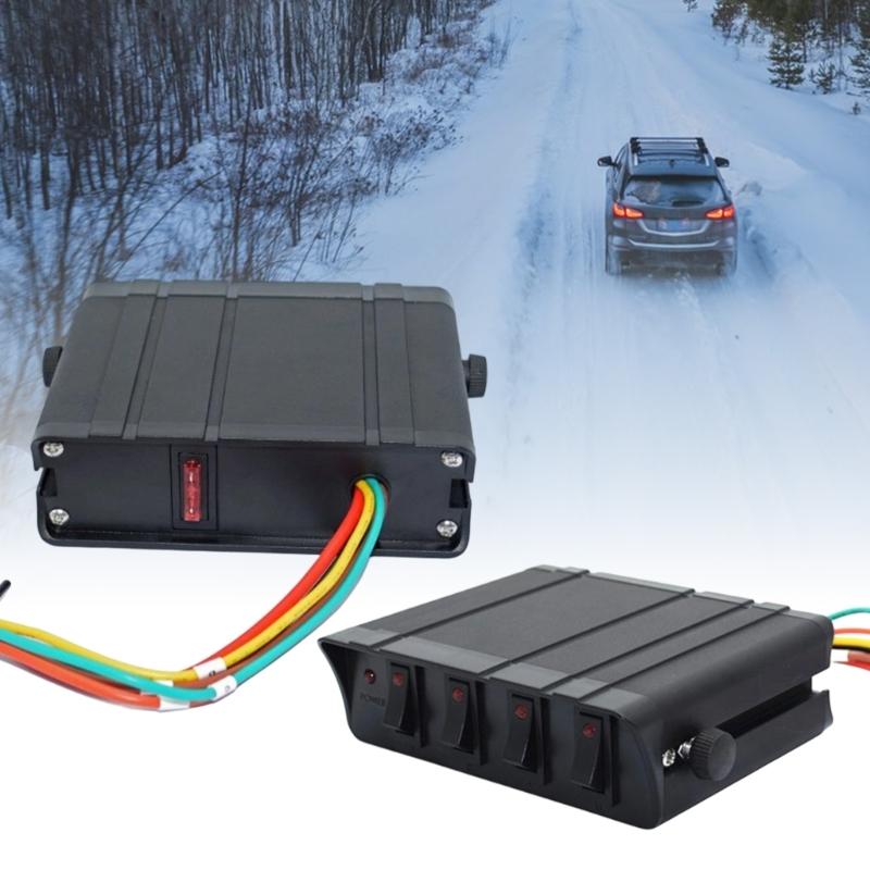 Waterproof 4 Gang Switch Panel Heavy Duty Switch Box Universal Fitment Switch Easy To Use for Car & Road  Vehicles