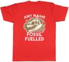 Personalised Fossil Feulled Paleontology Dinosaur Unisexs TShirt Tee Gift Top