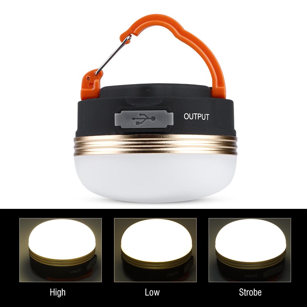 Outdoor Mini Waterproof LED Light High Brightness Hanging Lamp for Camping Tent USB Rechargeable