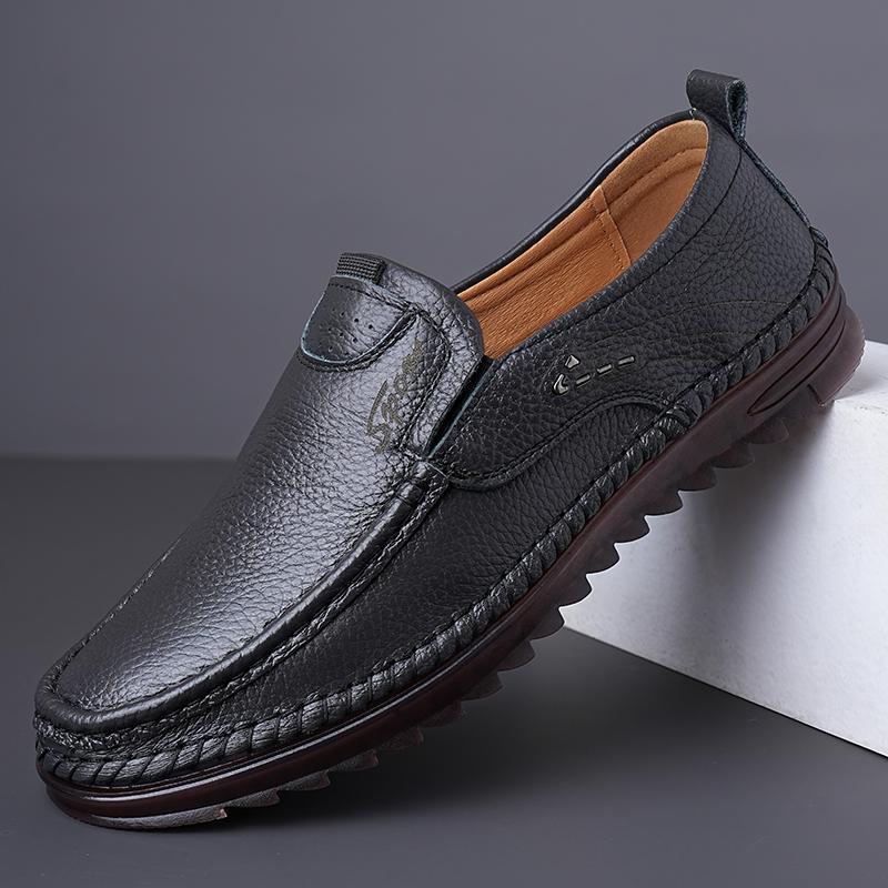 Large Size 46 47 48 Spring Overalls Casual Shoes Loafers, Business Leather Shoes Men'S Shoes