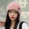 Elegant Little Bear Hat For Women Girls Thickening Casual Pullover Hat Embroidered Bear Coldproof Ear Protection Hat Gifts