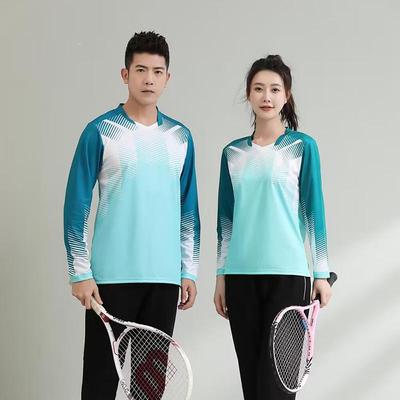 Men's Autumn/Winter Long Sleeve Sportswear Set - Tennis, Badminton, Table Tennis, Volleyball.