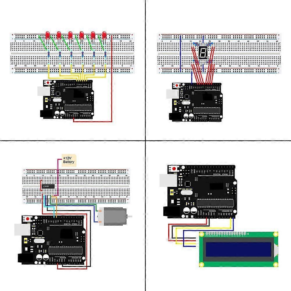 Super Starter Learning Kit for UNO R3 Development Board Super Starter Kit RFID Upgrade Kit Tutorial Learning Kit
