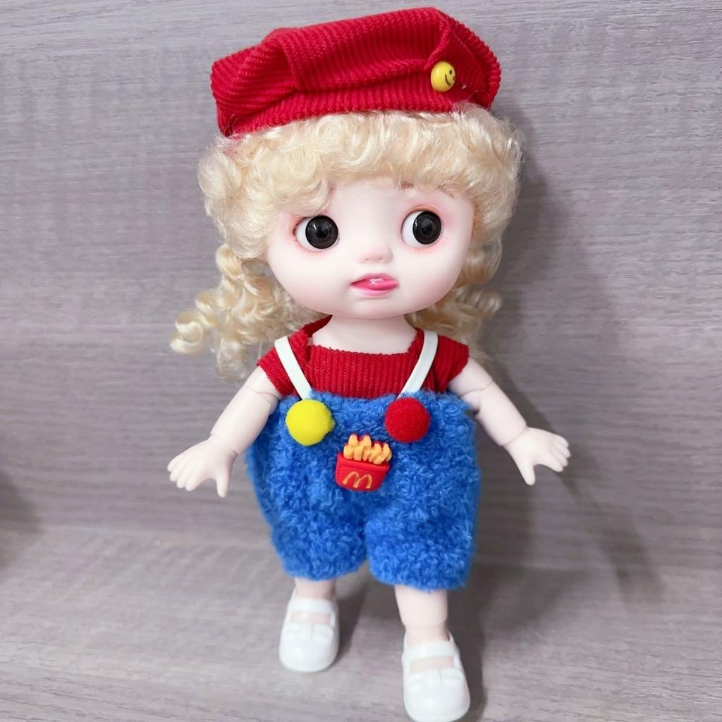 Cute 22cm Princess Girl Children's Set Toy Expression Doll Birthday Gift Dress Up Clothes