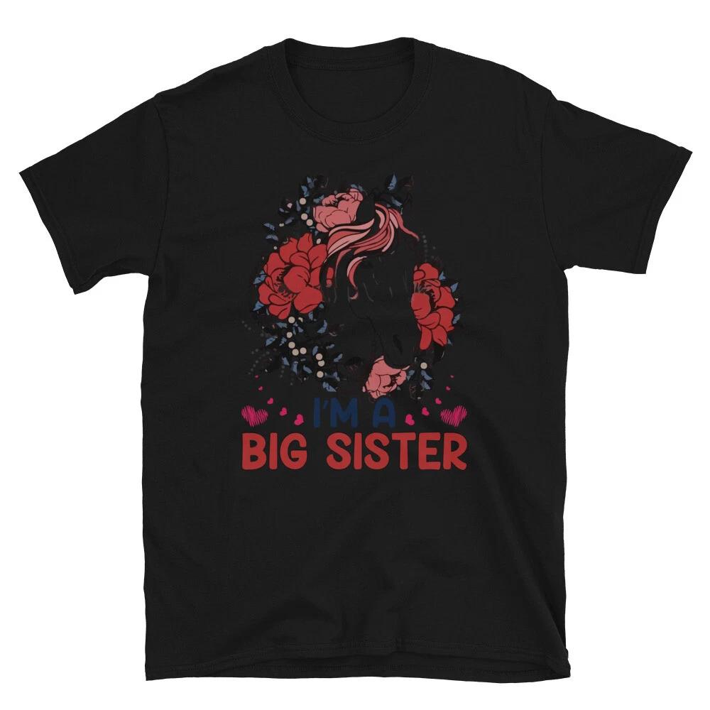 I m A Big Sister Horse Horseback Equestrian T-Shirt S