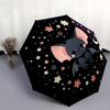 1pc Cute Cartoon Bat Night Sky Umbrella with Plastic Handle,Suitable for All Seasons Home Travel Outdoor UmbrellaDD1373