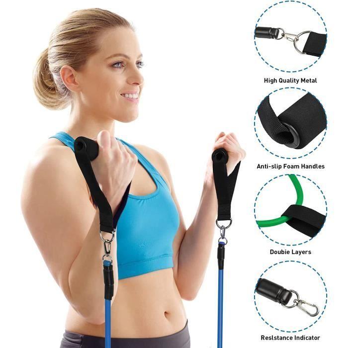 Resistance Bands - ELASTIBAND - Fitness Set - Accessories Included - Unisex - Beginner