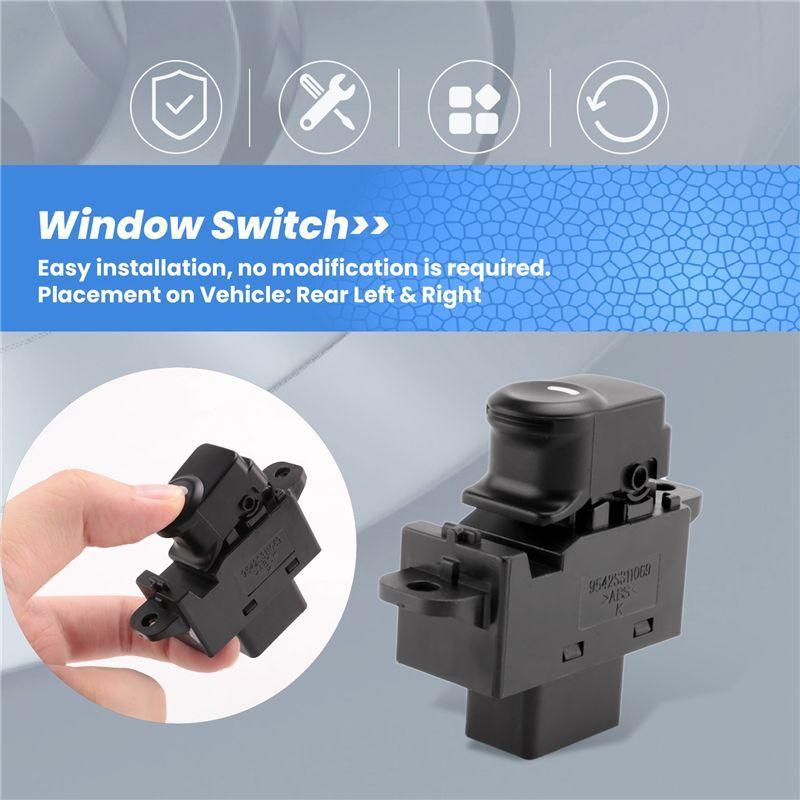 Car Rear Power Window Switch Left Right For ACCENT SOLARIS 2011-2017 935801R001 93580-1R001