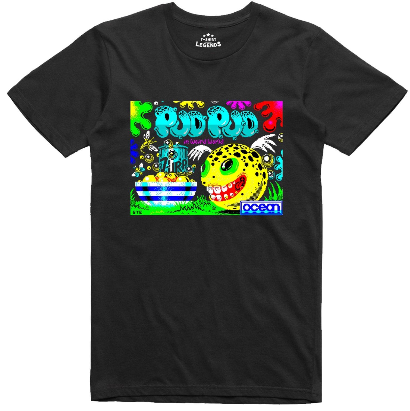 Pud Pud T Shirt Spectrum 48k Commodore 64 Retro Officially Licensed Tee S
