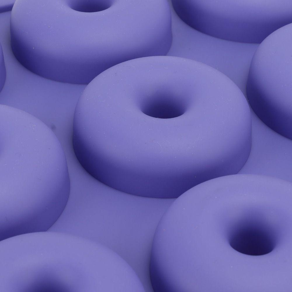 Non-Stick Surface Silicone Donut Pan Food-Grade Silicone Ring Cake Mold Baking Tray  Oven Baking
