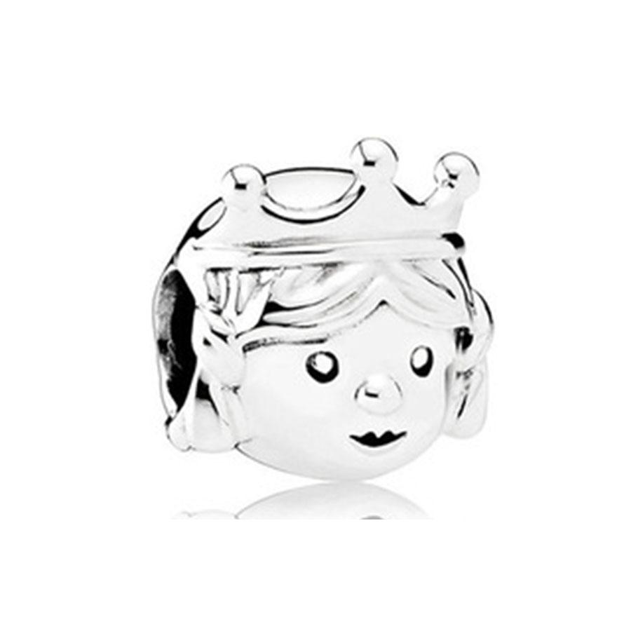 925 Silver Love Footprints Bead Double Pendant Charm for DIY Bracelet Jewelry Making Gift for Boy Girl Friend