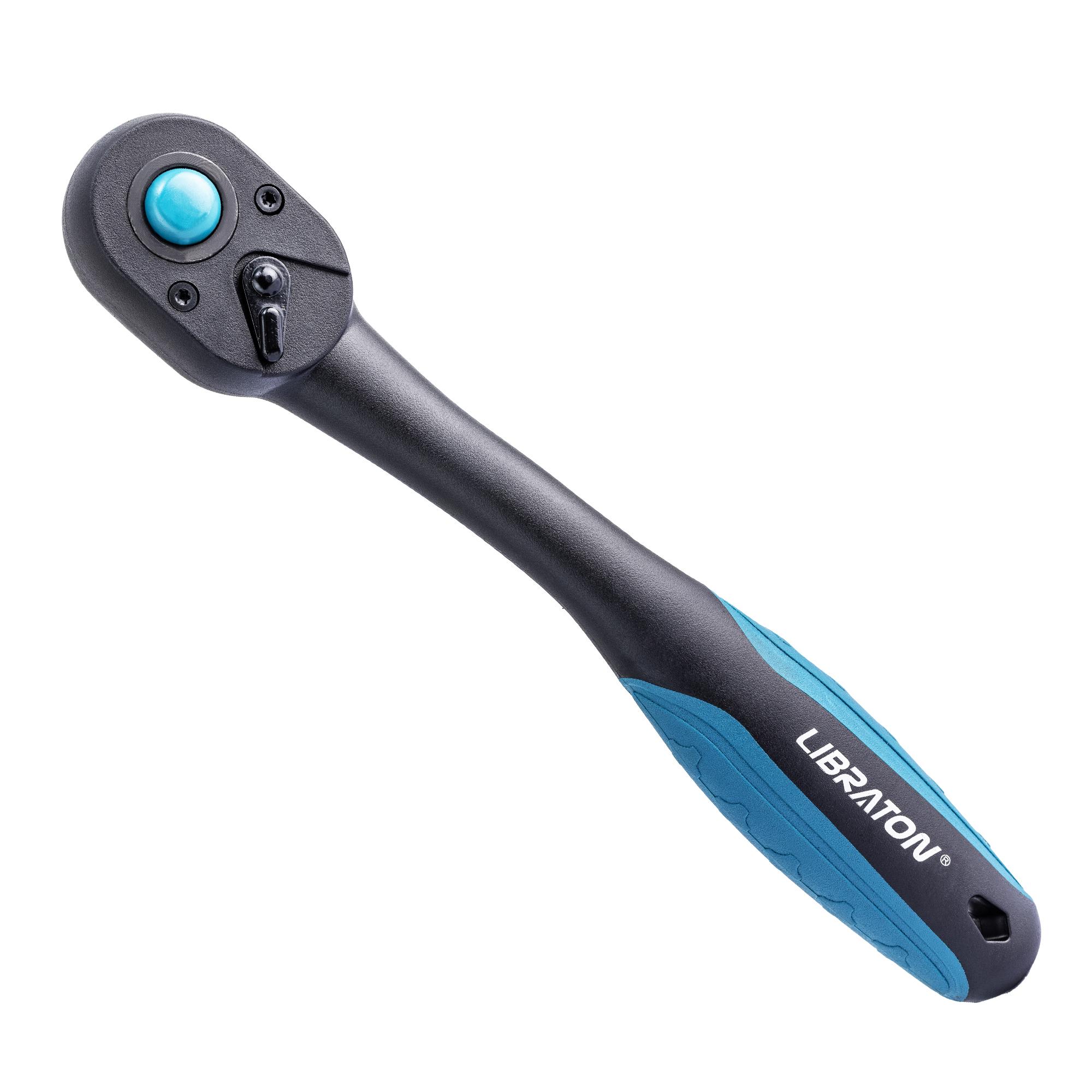 

Набор трещоток LIBRATON 1/2 дюйма, Набор трещоток с быстрым сбросом, Рукоятка трещотки с головкой в форме капли, Эргономичная рукоятка, Реверсивная конструкция