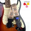 Premium Embroidered Guitar Strap - Thick, Long, and Adjustable for Acoustic and Electric Guitars