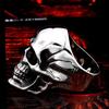 Beier New Store 316L Edelstahl Mysteriöses Porträt Retro Muster Totenkopf Ring Biker Hochwertiger Schmuck LLBR8-674R