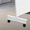 Wooden Frame Privacy Screen Holder with Detachable Wheels for Bedroom And Dressing Area
