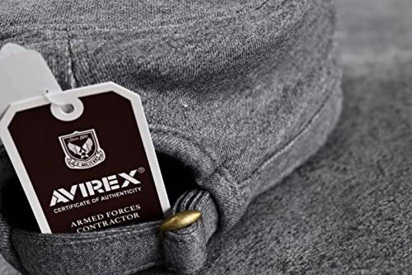 Genuine Work Cap Hat Brand Large Size 7992540 14787700 Number [Avirex] Men's (JP, Size, 62.0 cm, 64.0 cm, GRAY_Sweat(85))