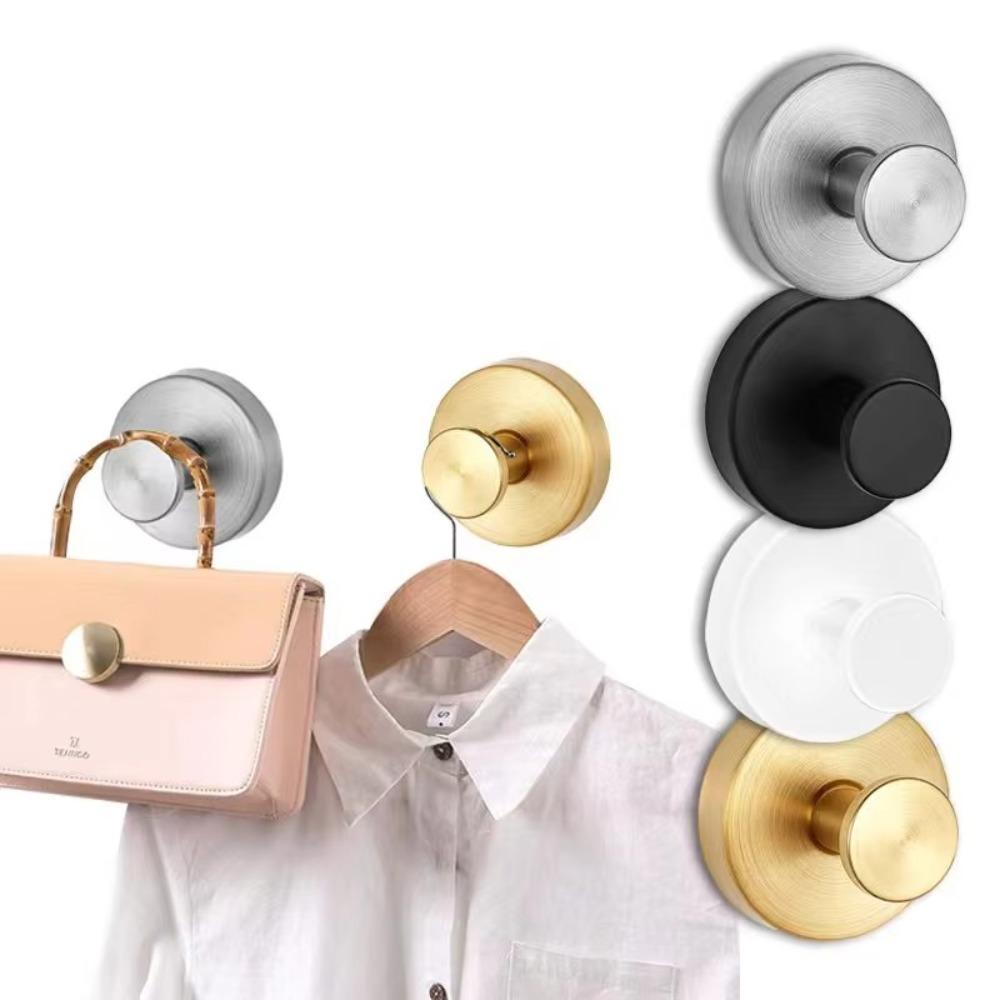 Waterproof Suction Cup Hook Metal Clothes Hooks Useful Wall Hanger  for Bathroom