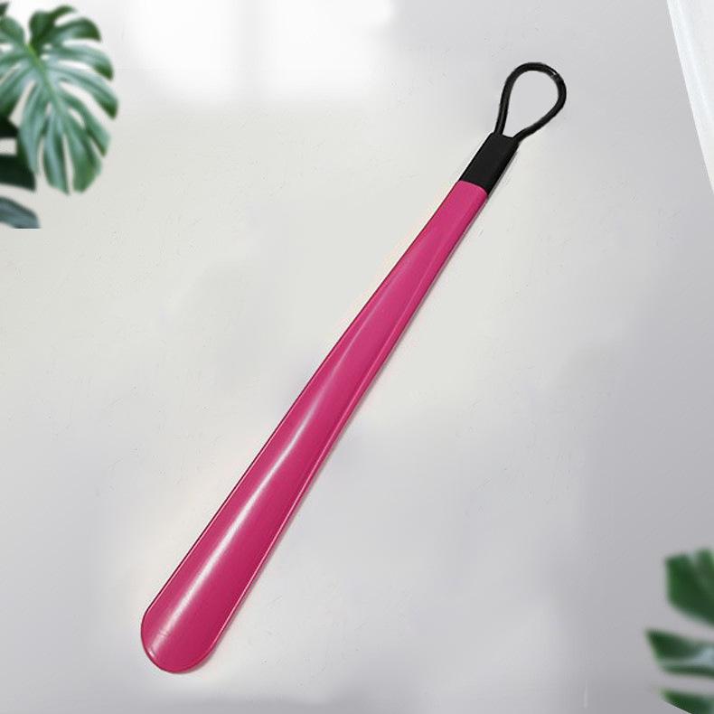Long Handle Plastic Shoehorn for Easy Shoe Wearing—Ideal for Seniors and Pregnant Women, Available in Multiple Colors