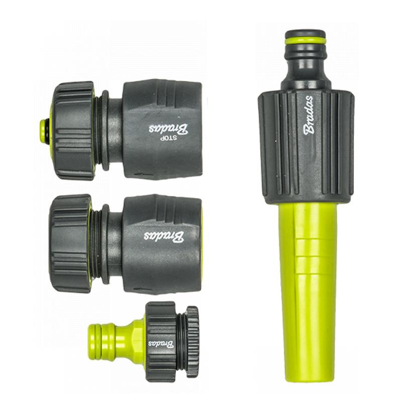 4-Piece Sprinkler Set for 1/2" Hose Quick Connectors Straight Sprinkler