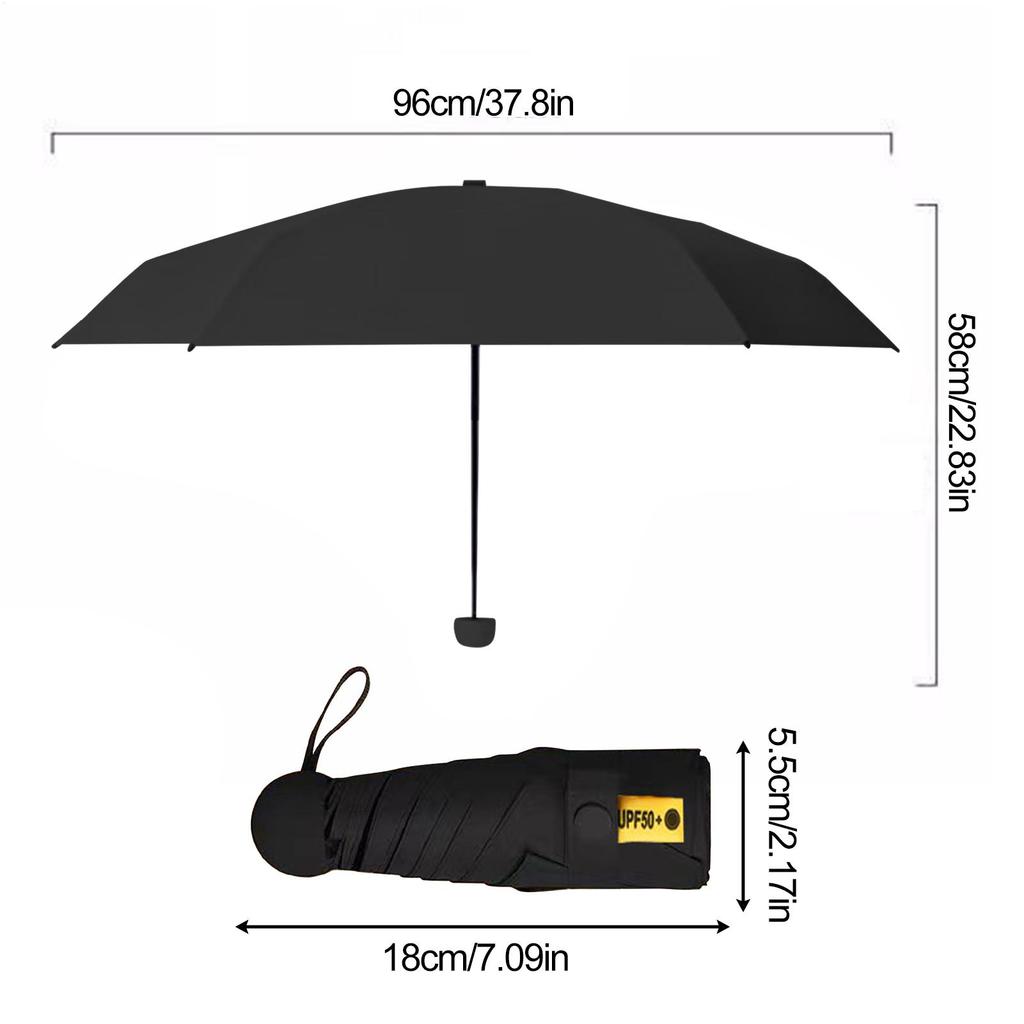 Pocket Sun Protection Umbrella UV Blocker Travel Pocket Umbrella Lightweight Rain Sun Protection Women Men Outdoor Accessories