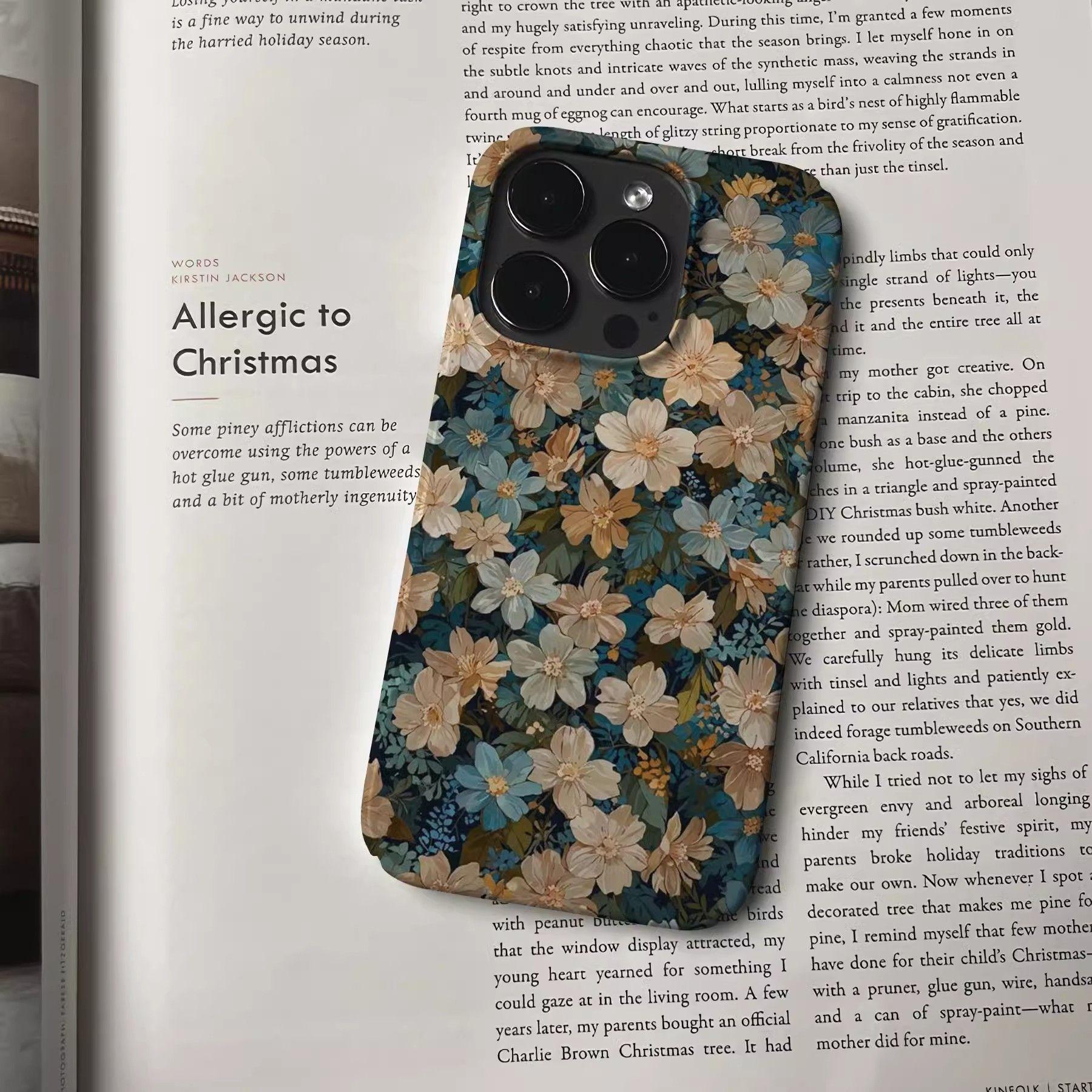 

Чехол для телефона Quiet Flower Shadow для Apple iPhone16 - прочный противоударный чехол в стиле ретро для iPhone16/15/14/13/12/11/Xs/Xsmax/XR/Pro/Pro Max Apple 15 Pro