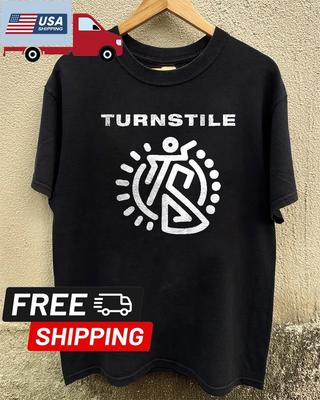 HOT Turnstile American Hardcore Punk Band Logo Unisex Black Tshirt Size S5XL Unisex T-Shirt