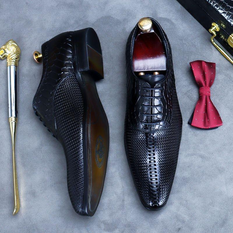Fashion New 2025 Mens Wedding Shoes Brown Lace Up Luxury Genuine Leather Brand Handmade Fashion British Trend Style Man Dress Shoes