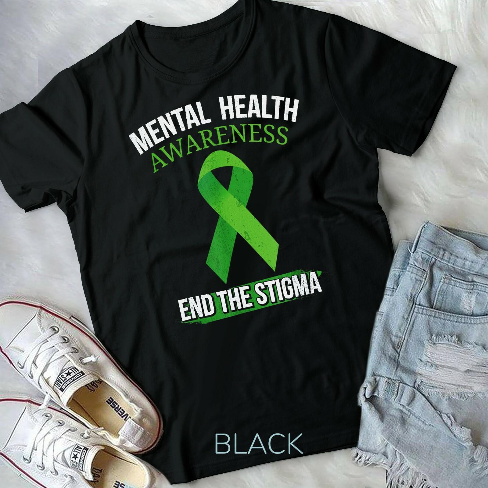 Mental Health Awareness End The Stigma T-shirt Unisex T-shirt M